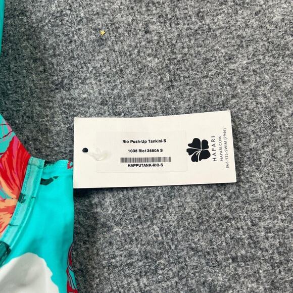 Hapari Tankini Womens 4-6 Small Cypress Rio Push Up Halter Tie Neck SPF 50 Swim - Picture 3 of 11